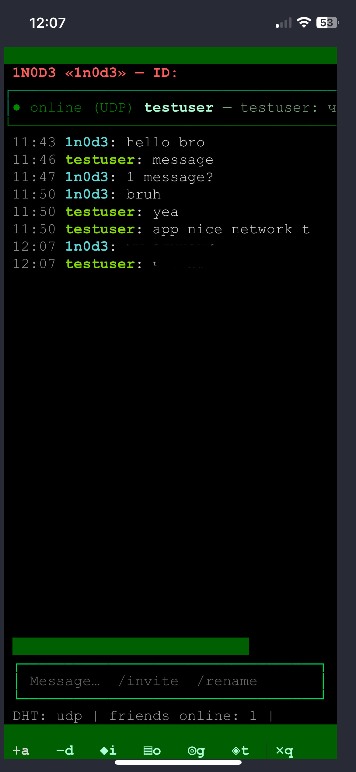 TOXTUI — interface 3